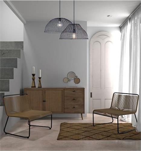 Liberta Ammos Μπουφές από Ξύλο με Συρτάρια Φυσικό 150x39x79cm 05-0469