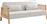 Liberta Ammos Τριθέσιος Καναπές Κρεβάτι Off White 196x82x81cm 70-0360