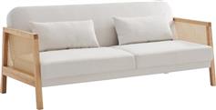 Liberta Ammos Τριθέσιος Καναπές Κρεβάτι Off White 196x82x81cm 70-0360