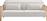 Liberta Ammos Τριθέσιος Καναπές Κρεβάτι Off White 196x82x81cm 70-0360