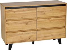 Liberta Arabica Μπουφές Ξύλινος Sonoma-Μαύρος 110x40x73cm 09-1971
