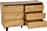 Liberta Arabica Μπουφές Ξύλινος Sonoma-Μαύρος 110x40x73cm 09-1971