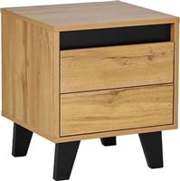 Liberta Arabica Κομοδίνο Ξύλινο Μπεζ 40x38x45cm 09-1964