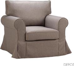 Liberta Ashley Πολυθρόνα Καφέ 97x85x95cm 71-0018