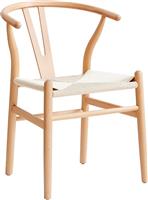 Liberta Bone Καρέκλες Τραπεζαρίας Ξύλινες Φυσικό Σετ 2τμχ 57x53x76cm 03-1081