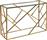 Liberta Bonsai Κονσόλα Μεταλλική με Γυάλινη Επιφάνεια Χρυσή-Διαφανής Μ120xΠ40xΥ78cm 05-0468