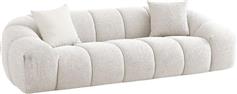 Liberta Bossanova Τριθέσιος Καναπές Off White 255x115x71cm 70-0438