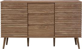 Liberta Μπουφές Kiros Ξύλινος με Συρτάρια Φυσικό 140x39x85cm 05-0633