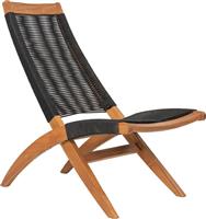 Liberta Cavo Καρέκλα Εξωτερικού Χώρου Ξύλινη Μαύρο 57x86.5x89cm 22-0170