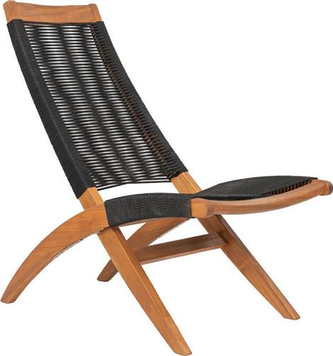 Liberta Cavo Καρέκλα Εξωτερικού Χώρου Ξύλινη Μαύρο 57x86.5x89cm 22-0170