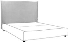 Liberta City Κεφαλάρι Κρεβατιού από Ύφασμα Κατάλληλο για Κρεβάτι σε Λευκό Χρώμα 160x5x110cm 09-1589