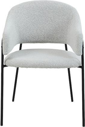 Liberta Connect Πολυθρόνες Τραπεζαρίας με Υφασμάτινη Επένδυση Λευκό Σετ 2τμχ 59x57x82cm 03-0931