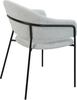 Liberta Connect Πολυθρόνες Τραπεζαρίας με Υφασμάτινη Επένδυση Λευκό Σετ 2τμχ 59x57x82cm 03-0931