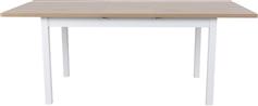 Liberta Cottage Τραπέζι Τραπεζαρίας Επεκτεινόμενο Ξύλινο με Μεταλλικό Σκελετό Λευκό-Φυσικό 150(+40)x90x75cm 02-0512