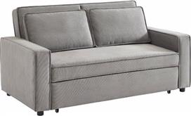 Liberta Cubo Τριθέσιος Καναπές Κρεβάτι Γκρι 172x89x89cm 70-0356