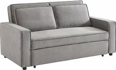 Liberta Cubo Τριθέσιος Καναπές Κρεβάτι Γκρι 172x89x89cm 70-0356