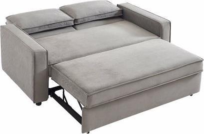 Liberta Cubo Τριθέσιος Καναπές Κρεβάτι Γκρι 172x89x89cm 70-0356