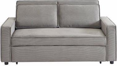 Liberta Cubo Τριθέσιος Καναπές Κρεβάτι Γκρι 172x89x89cm 70-0356