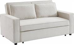 Liberta Cubo Τριθέσιος Καναπές Κρεβάτι Off White 172x89x89cm 70-0354