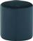 Liberta Cylinder Σκαμπό Σαλονιού Επενδυμένο με Βελούδο Μπλε Σετ 2τμχ 35x35x38cm