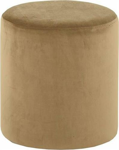 Liberta Cylinder Σκαμπό Σαλονιού Επενδυμένο με Βελούδο Elephant Σετ 2τμχ 35x35x38cm 16-0486