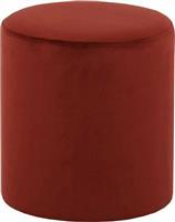 Liberta Cylinder Σκαμπό Σαλονιού Επενδυμένο με Βελούδο Royal Blood Σετ 2τμχ 35x35x38cm 16-0484