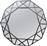 Liberta Diamante Καθρέπτης Τοίχου με Μαύρο Μεταλλικό Πλαίσιο 80x80cm 11-0432