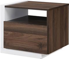 Liberta Doble Κομοδίνο Ξύλινο Καφέ 46x40x43cm 09-2047