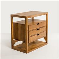 Liberta Elis Κομοδίνο Ξύλινο Μπεζ 65x38x65cm 09-2156