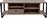 Liberta Έπιπλο Τηλεόρασης Space από Μέταλλο & Ξύλο Sonoma/Μαύρο Μ150xΠ35xΥ45cm 05-0542