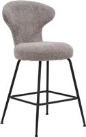 Liberta Fungo Σκαμπό Μπαρ με Πλάτη Beige Σετ 2τμχ 51x55x97cm 26-0075