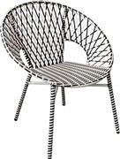 Liberta Granada Καρέκλα σε Μαύρο-Λευκό Χρώμα 22-0077