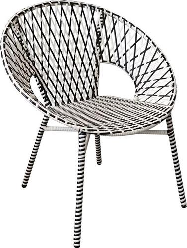 Liberta Granada Καρέκλα σε Μαύρο-Λευκό Χρώμα 22-0077