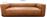 Liberta Hacket Τριθέσιος Καναπές Camel 230x95x66cm 70-0433