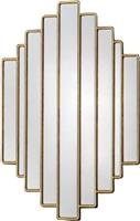 Liberta Harmony Καθρέπτης Τοίχου με Χρυσό Μεταλλικό Πλαίσιο 80x51.5cm 11-0433