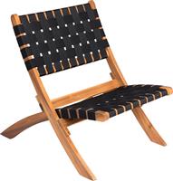 Liberta Hastag Καρέκλα Εξωτερικού Χώρου Ξύλινη Μαύρο 78x60x72.5cm 22-0171