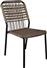 Liberta Καρέκλα Εξωτερικού Χώρου Μεταλλική Panama Καφέ 46x58x83cm 22-0049