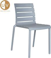 Liberta Καρέκλα Εξωτερικού Χώρου Πολυπροπυλενίου Horizontal Γκρι 4τμχ 42x54.5xH78cm 27-0163