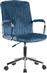 Liberta Καρέκλα Γραφείου με Μπράτσα Glam Μπλε 25-0477