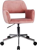 Liberta Καρέκλα Γραφείου με Μπράτσα Idols Dusty Pink 25-0465