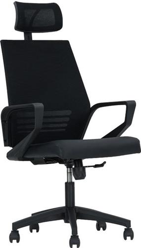 Liberta Καρέκλα Γραφείου με Μπράτσα Robot Μαύρη 25-0441