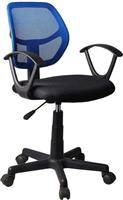 Liberta Καρέκλα Γραφείου με Μπράτσα Stripes Μπλε 25-0374