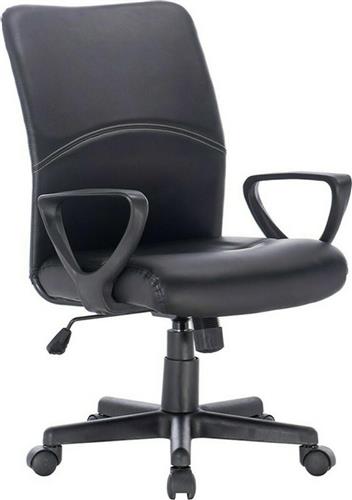 Liberta Καρέκλα Γραφείου με Μπράτσα Target Gun Μαύρο 25-0556