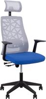 Liberta Καρέκλα Γραφείου Vitrio με Μπράτσα Vitrio Μπλε 25-0616