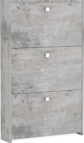 Liberta Ξύλινη Παπουτσοθήκη Carta με 3 Ράφια Cement 62x15x100cm 10-0044