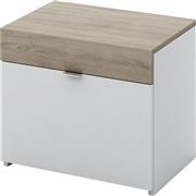 Liberta Ξύλινο Κομοδίνο My Box Λευκό 50x36x43cm 09-0786