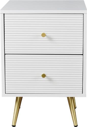 Liberta Ξύλινο Κομοδίνο Zizel Λευκό 35x40x59cm 09-1471