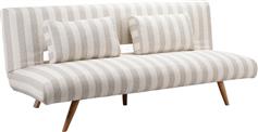 Liberta La Spezia Τριθέσιος Καναπές Κρεβάτι Off White-Beige 188x81x88cm 70-0448