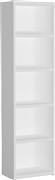 Liberta Lines Βιβλιοθήκη Λευκή 49x29x180cm 24-0532