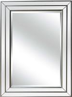 Liberta Livello Καθρέπτης Τοίχου με Λευκό Ξύλινο Πλαίσιο 110x80cm 11-0262
